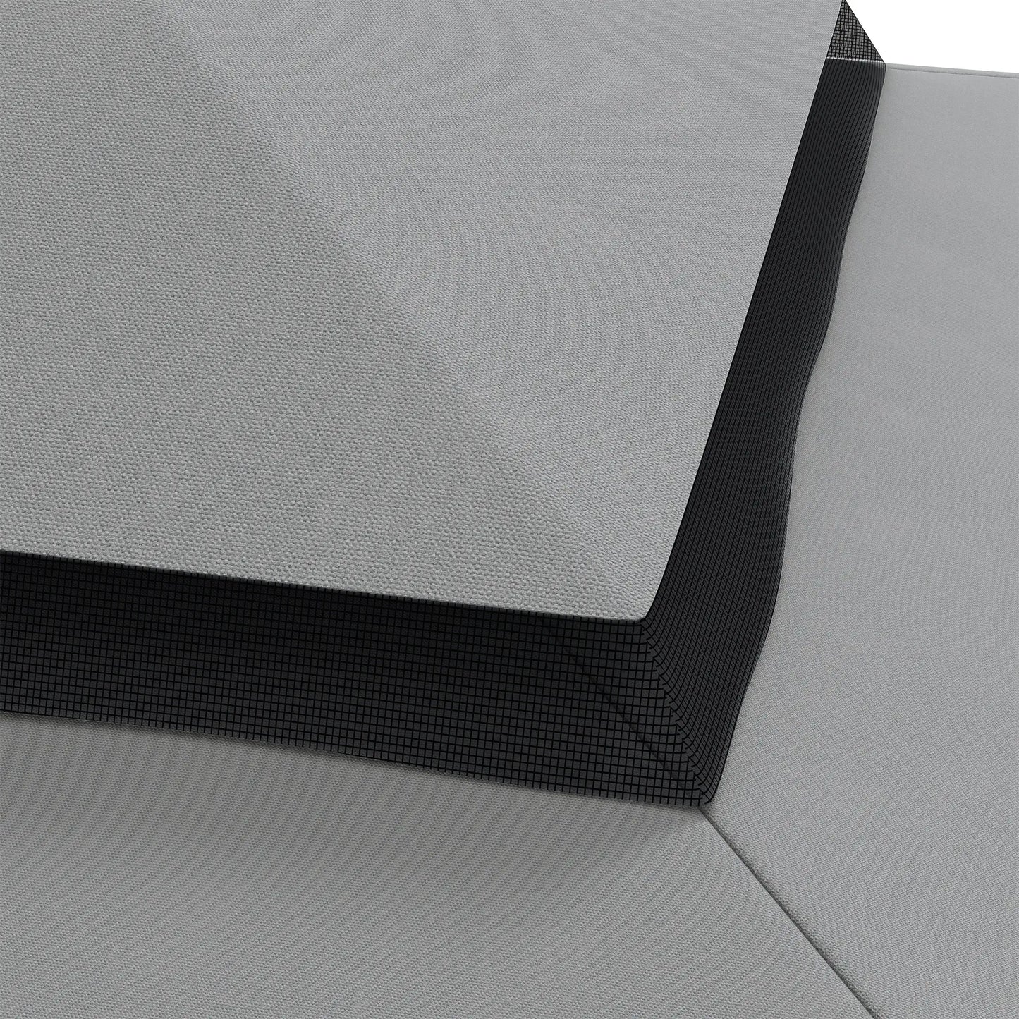 10' x 10' Gazebo Replacement Canopy, Double Vented Roof, Grey Gazebo Canopy Replacement at Gallery Canada