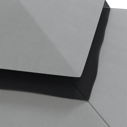 10' x 10' Gazebo Replacement Canopy, Double Vented Roof, Grey Gazebo Canopy Replacement at Gallery Canada