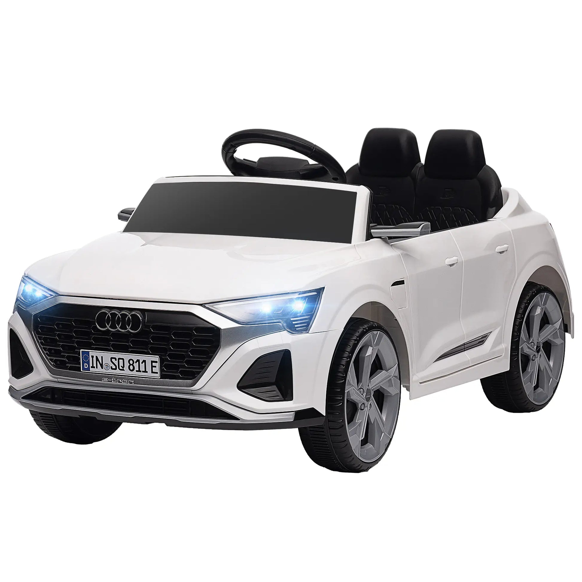 12V Kids Electric Car, Audi Q8 E-Tron Sportback, Remote Control, White Electric Toy Cars White at Gallery Canada