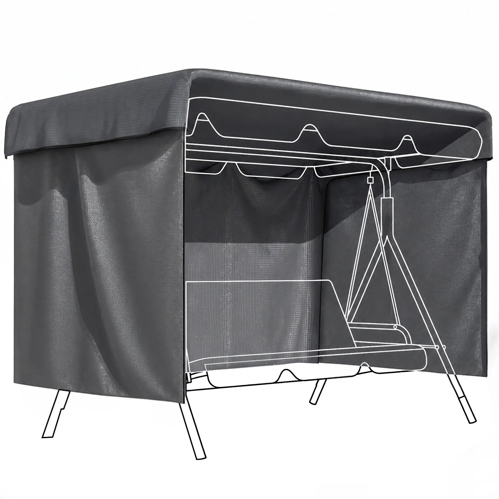 3-Seater Patio Swing Cover, Waterproof, 85