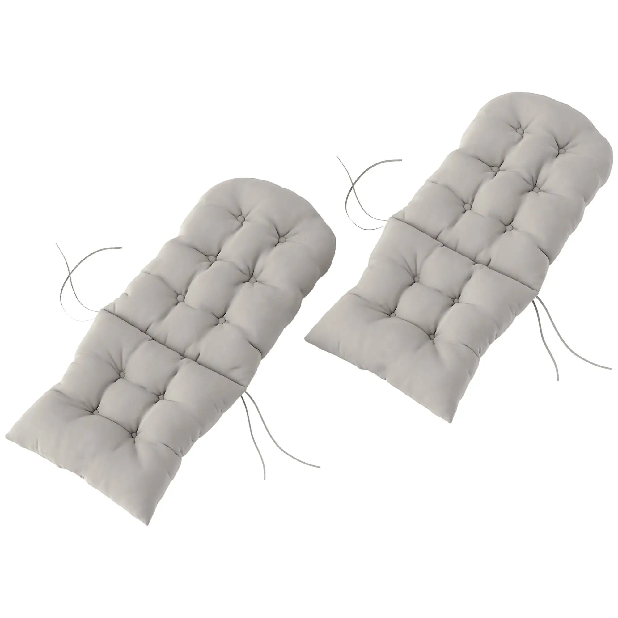 Adirondack Chair Cushions, Set of 2, Light Grey Patio Chair Cushions Light Grey at Gallery Canada