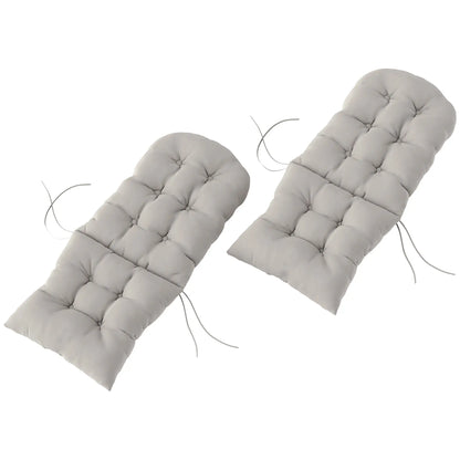 Adirondack Chair Cushions, Set of 2, Light Grey Patio Chair Cushions Light Grey at Gallery Canada