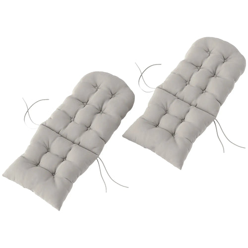Adirondack Chair Cushions, Set of 2, Light Grey
