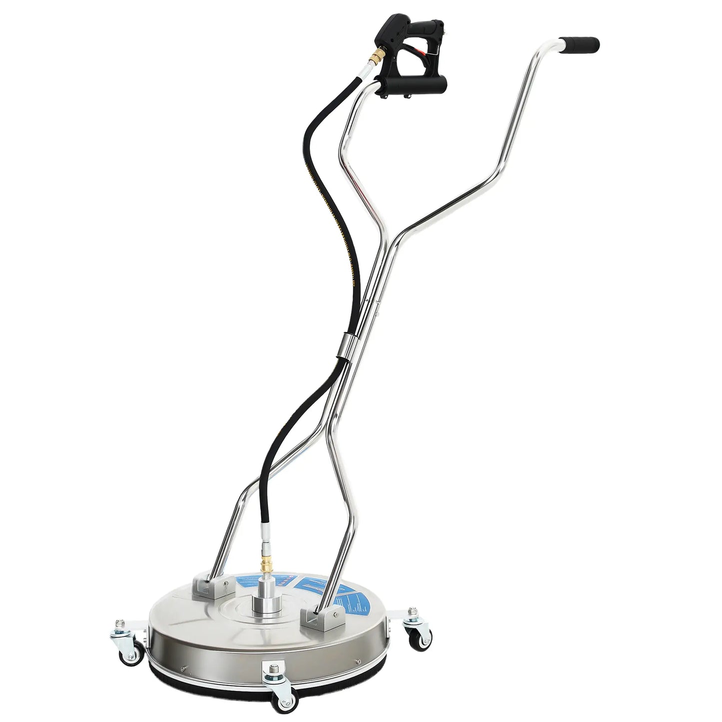 18" Pressure Washer Surface Cleaner, 4 Wheels, Stainless Steel, 1/4" Quick Connector, 2 Handles, 3600 PSI, Silver Garden Accessories Silver at Gallery Canada