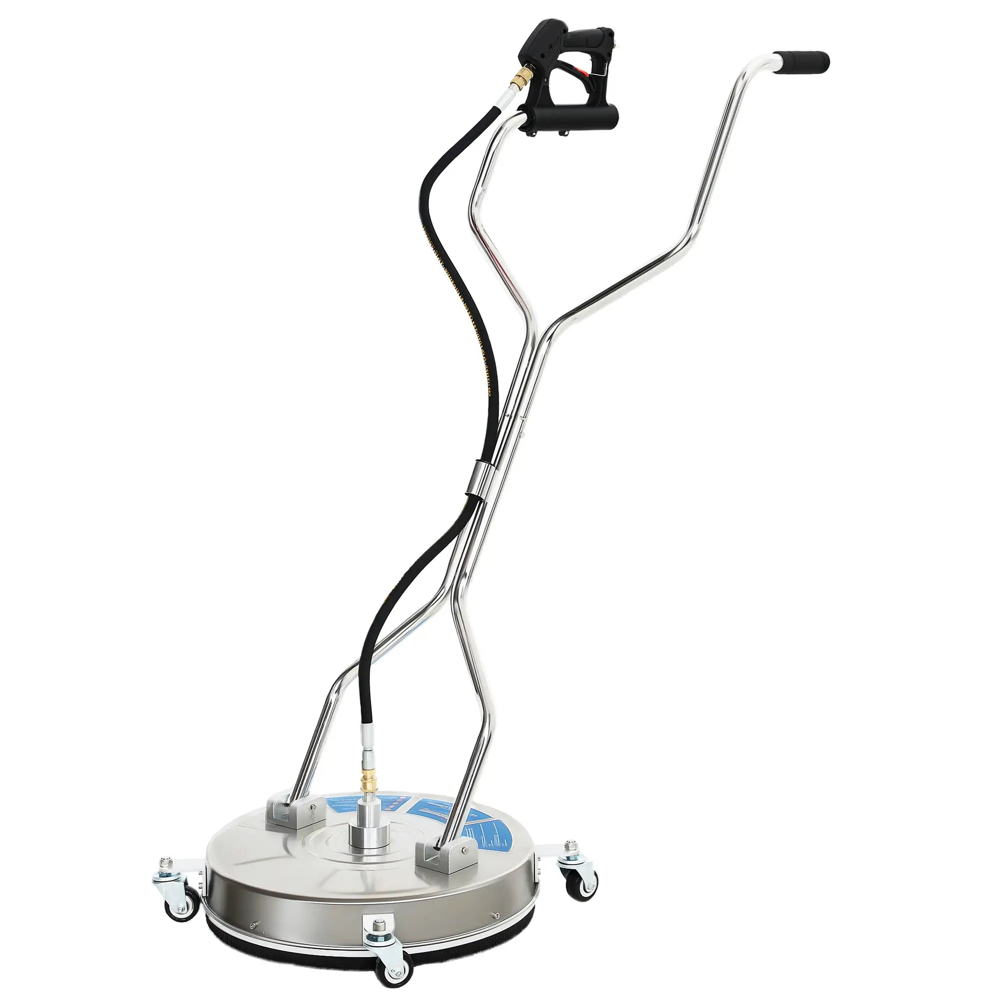 18" Pressure Washer Surface Cleaner, 4 Wheels, Stainless Steel, 1/4" Quick Connector, 2 Handles, 3600 PSI, Silver Garden Accessories Silver at Gallery Canada