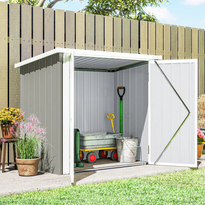 5' x 3' Metal Garden Storage Shed, Tool House With Double Doors Sheds at Gallery Canada