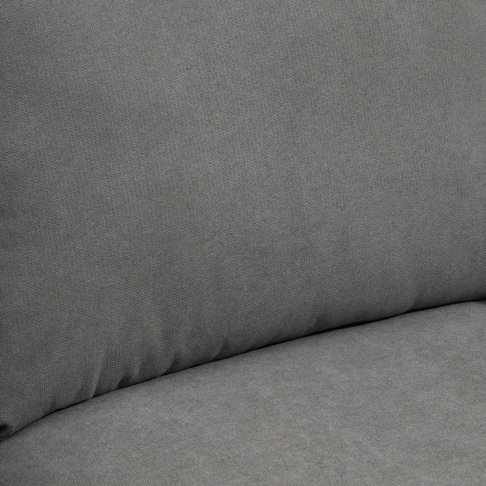 L-Shape Sectional Sofa with Ottoman, Modern Living Room Couch, Light Grey 3-Seater Sofas at Gallery Canada