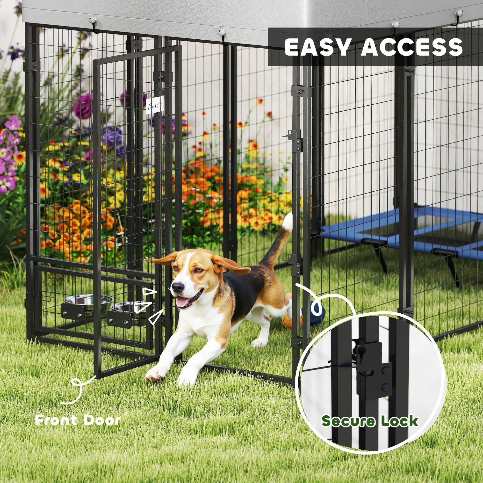 8' x 4' x 6' Outdoor Dog Kennel, Waterproof UV Resistant Cover Dog Kennels at Gallery Canada