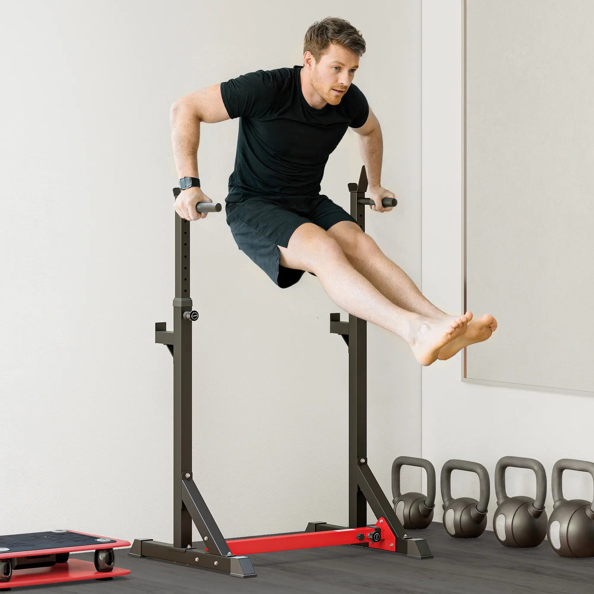Adjustable Steel Barbell Squat Rack, Bench Press Power Towers at Gallery Canada