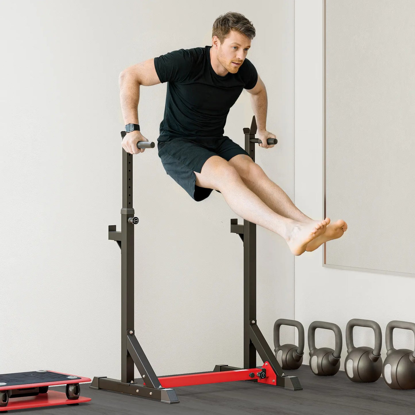 Adjustable Steel Barbell Squat Rack, Bench Press Power Towers at Gallery Canada