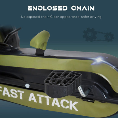 Adjustable Seat Pedal Go Kart, EVA Tyres, Safety Handbrake, Ages 3-6, Green Pedal Go Karts for Kids at Gallery Canada