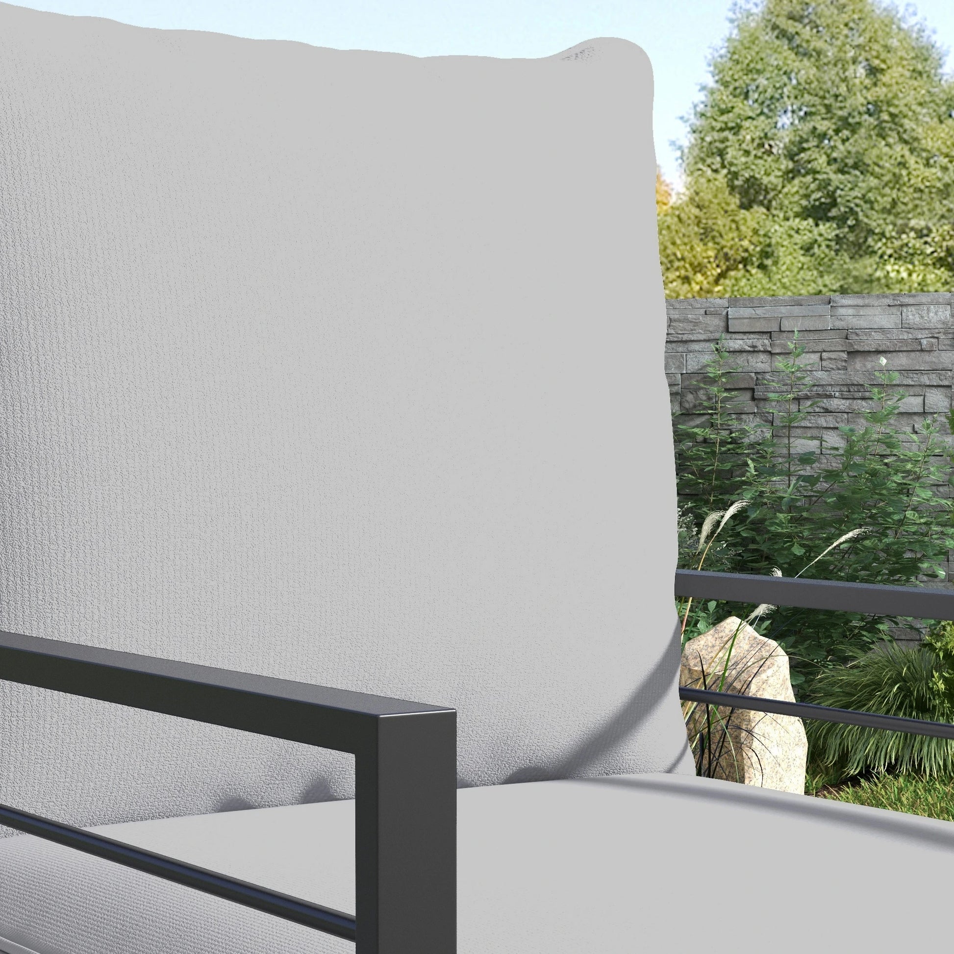 Patio Chair Cushions, Thick Deep Seat, Light Grey Patio Chair Cushions at Gallery Canada