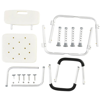 Adjustable Medical Shower Chair with Back, Padded Arms, Non Slip Tub Safety Seat Bath Chairs at Gallery Canada