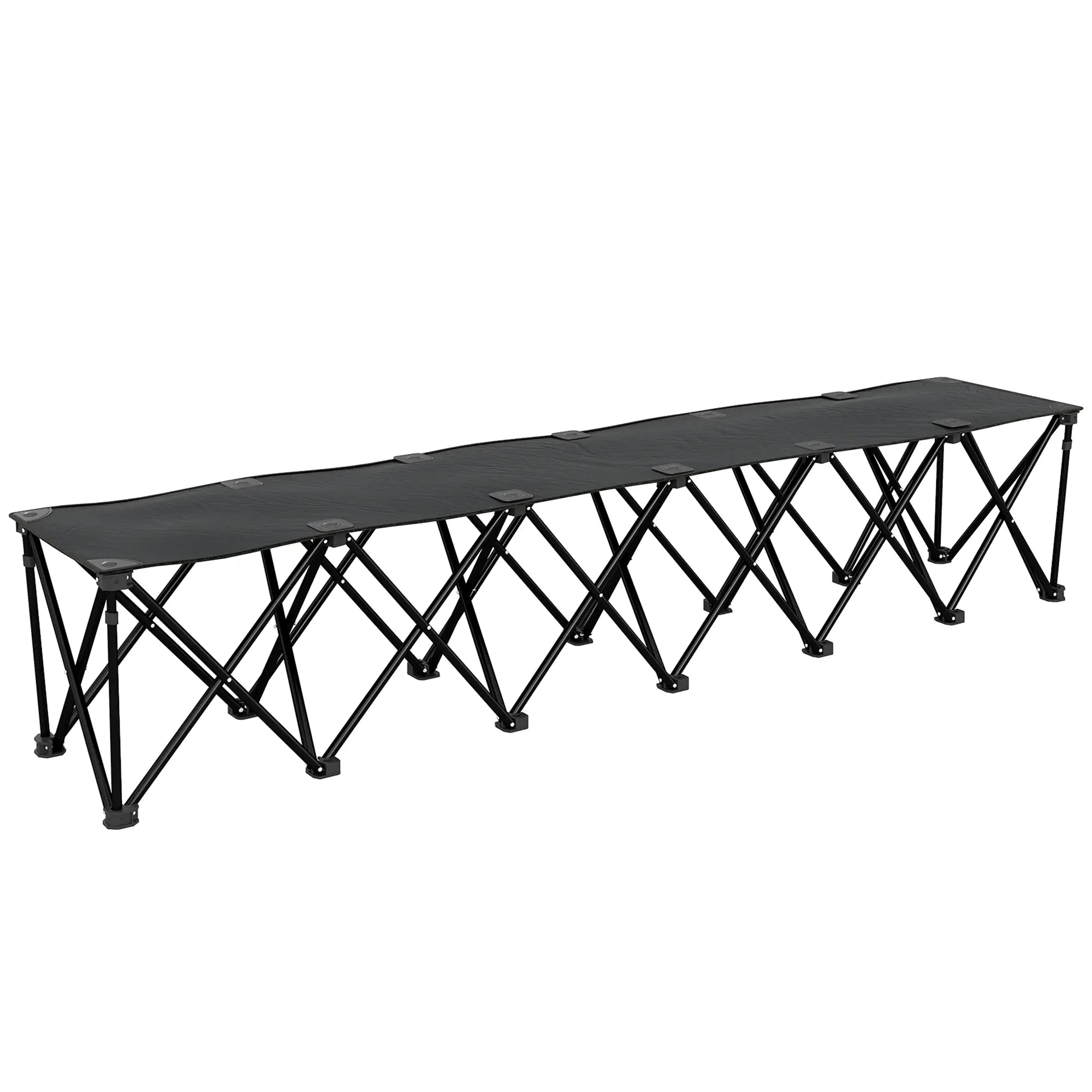 6-Seater Folding Camping Chair, Team Bench with Carry Bag Picnic Tables & Camping Chairs at Gallery Canada