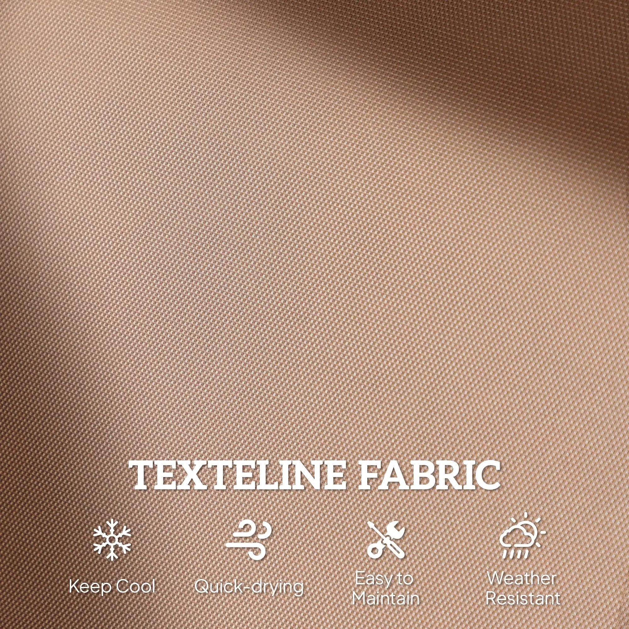 Steel Sling Fabric Gliding Bench, Outdoor Garden Swing Chair, Coffee Brown, Brown Outdoor Gliders at Gallery Canada