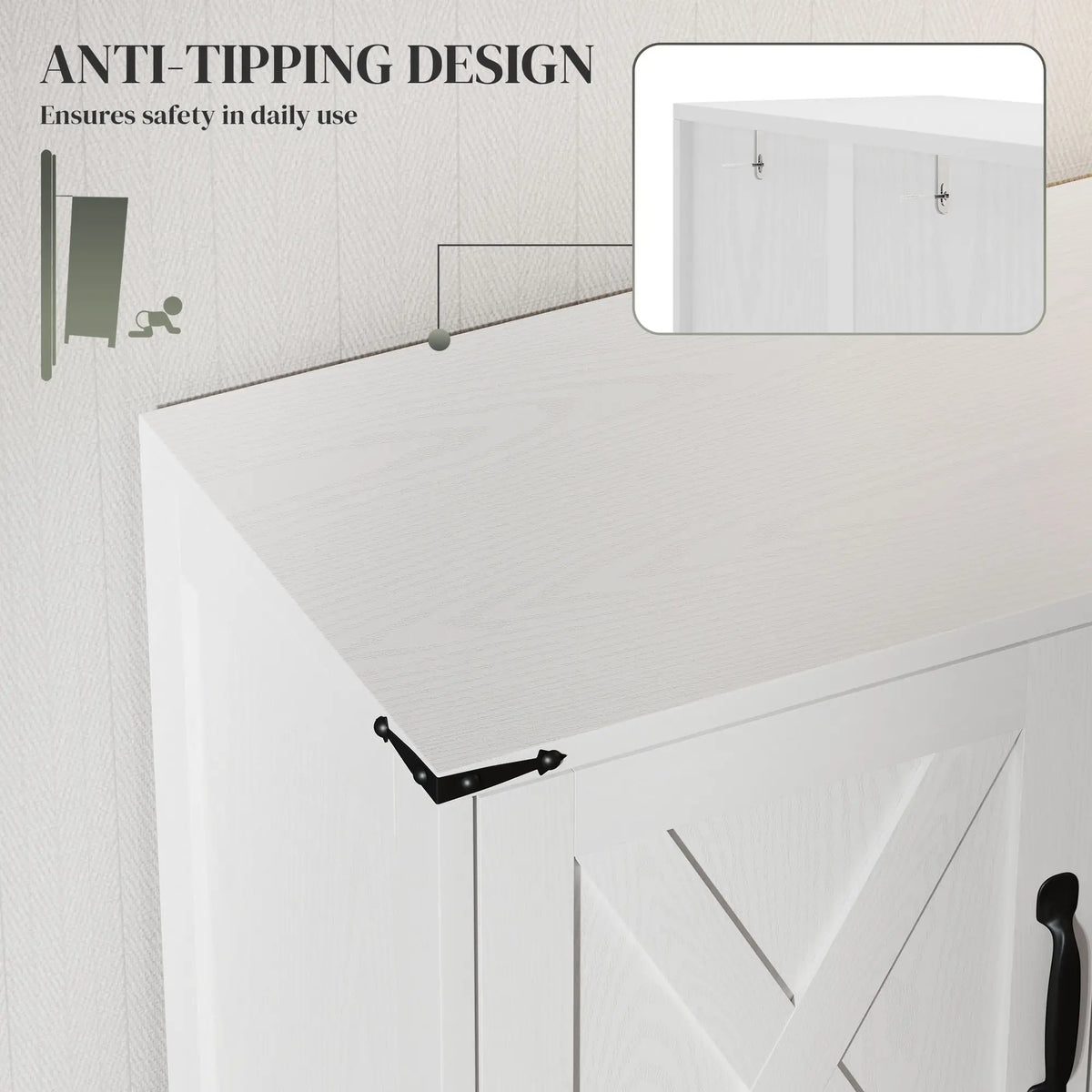 Farmhouse Kitchen Pantry, Freestanding Storage Cabinet, White Kitchen Pantry Cabinets at Gallery Canada