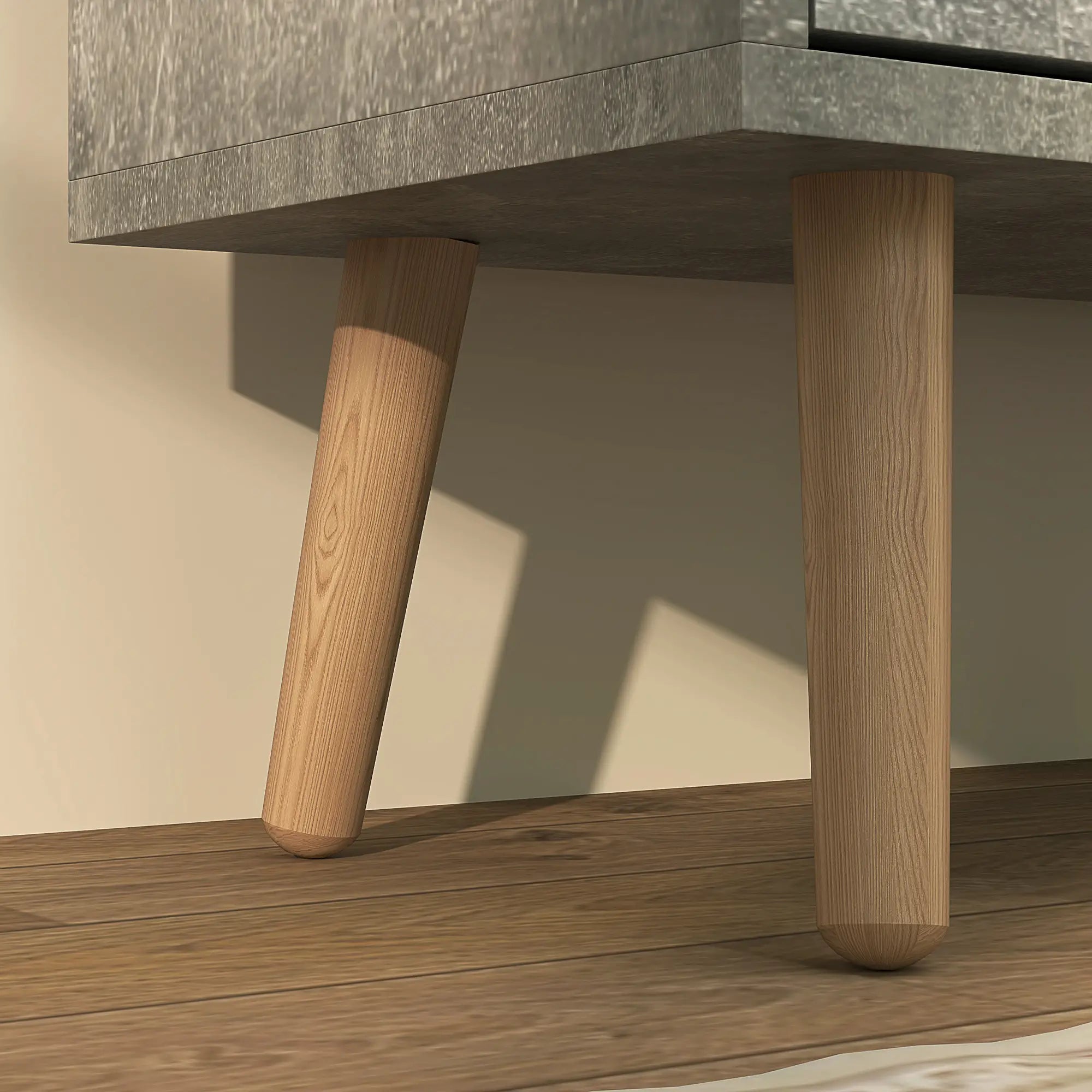 Shoe Storage Cabinet, 4 Flip Drawers, Adjustable Shelf, Holds 8-16 Pairs, Cement Grey Shoe Storage Cabinets & Racks at Gallery Canada