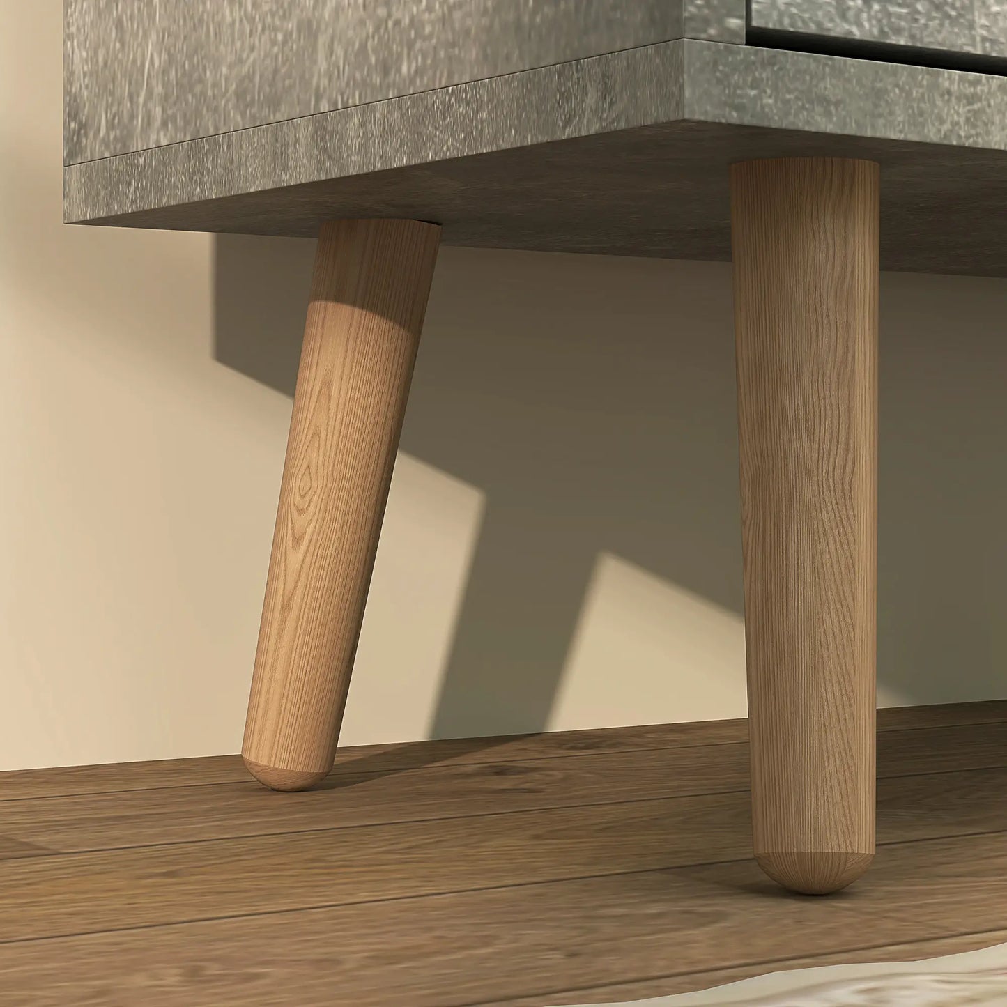 Shoe Storage Cabinet, 4 Flip Drawers, Adjustable Shelf, Holds 8-16 Pairs, Cement Grey Shoe Storage Cabinets & Racks at Gallery Canada