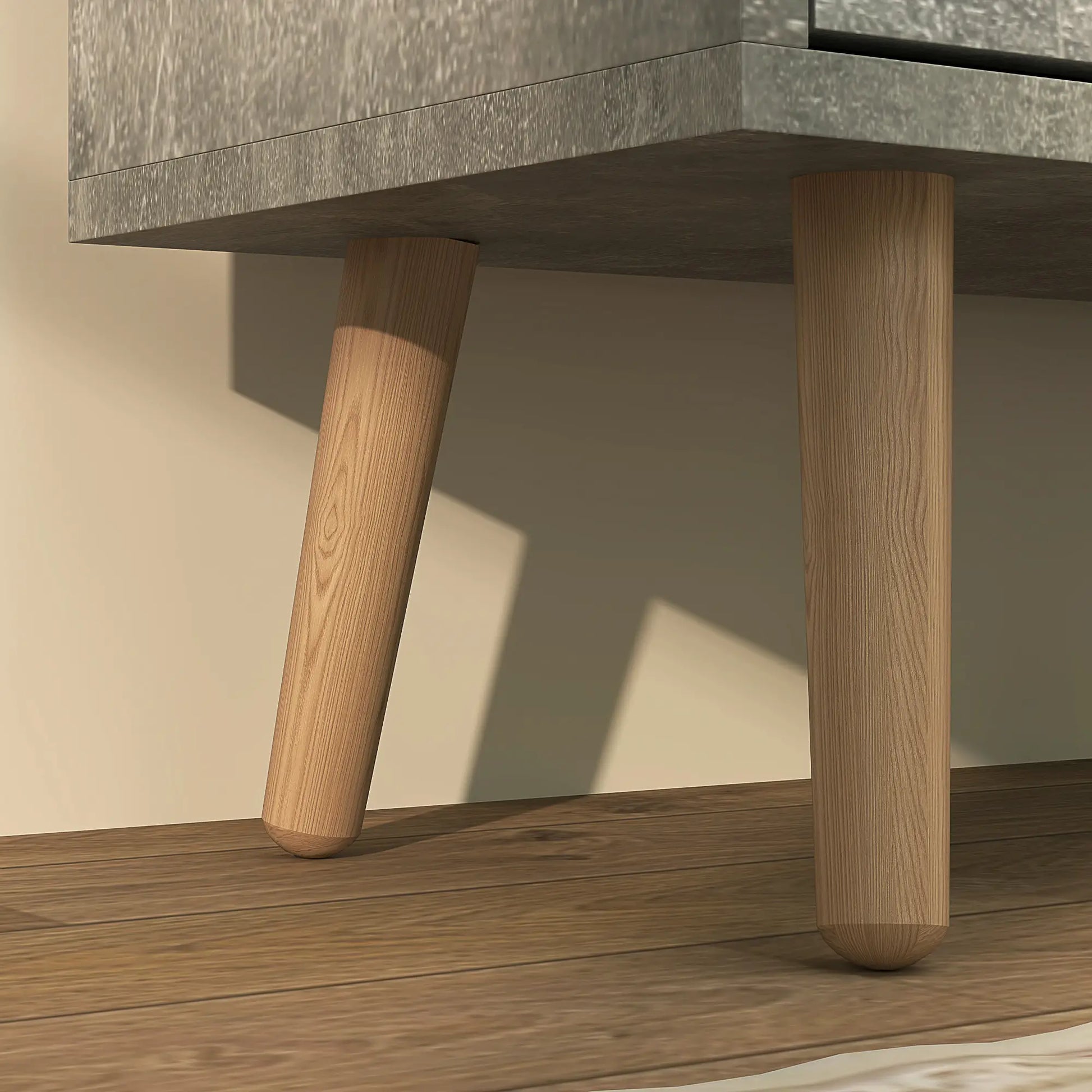 Shoe Storage Cabinet, 4 Flip Drawers, Adjustable Shelf, Holds 8-16 Pairs, Cement Grey Shoe Storage Cabinets & Racks at Gallery Canada