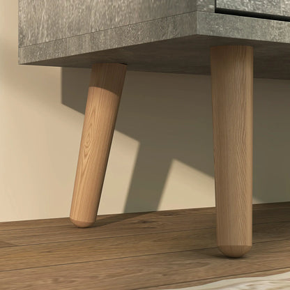 Shoe Storage Cabinet, 4 Flip Drawers, Adjustable Shelf, Holds 8-16 Pairs, Cement Grey Shoe Storage Cabinets & Racks at Gallery Canada