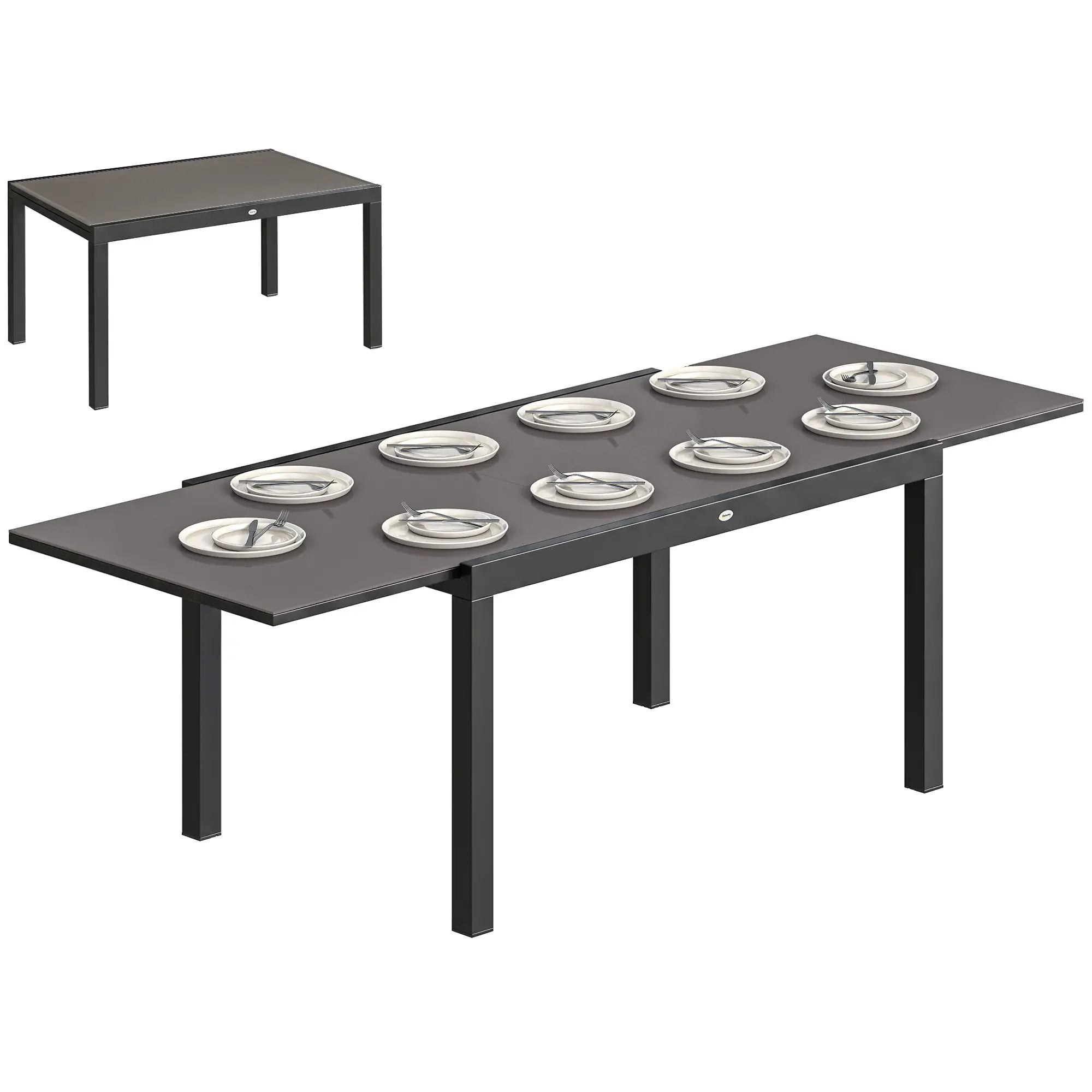Expandable Outdoor Dining Table, 55