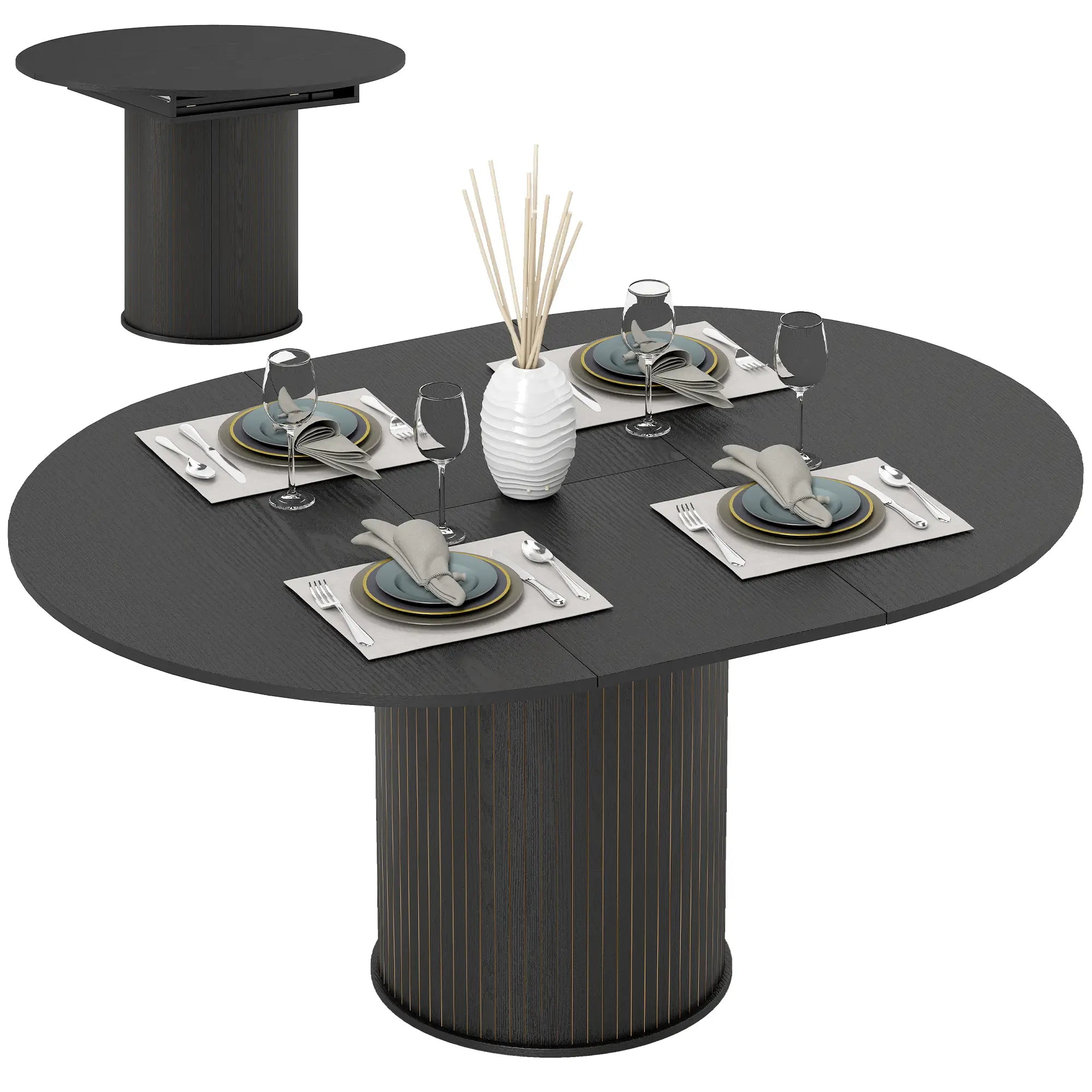 Extendable Kitchen Table, 43.5