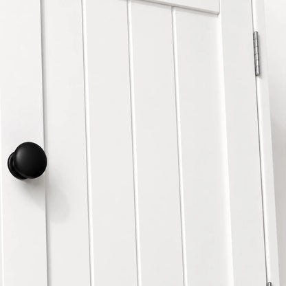Wall Mounted Bathroom Cabinet, 2 Doors, White