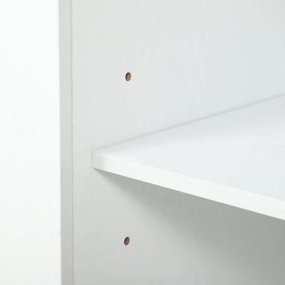 55" Buffet Cabinet, White Wood Grain, Charging Station, 2 Drawers, White Bar Cabinets at Gallery Canada