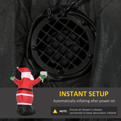8ft Inflatable Santa Claus with LED Light, Outdoor Yard Display Christmas Inflatables at Gallery Canada