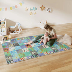 Foldable Baby Play Mat, 77" x 58", Alphabet Track Theme Kids Gym & Playmats Multi Colour at Gallery Canada