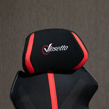 Racing Gaming Chair, Ergonomic Computer Chair with Footrest, Headrest, Black, Red Video Game Chairs at Gallery Canada