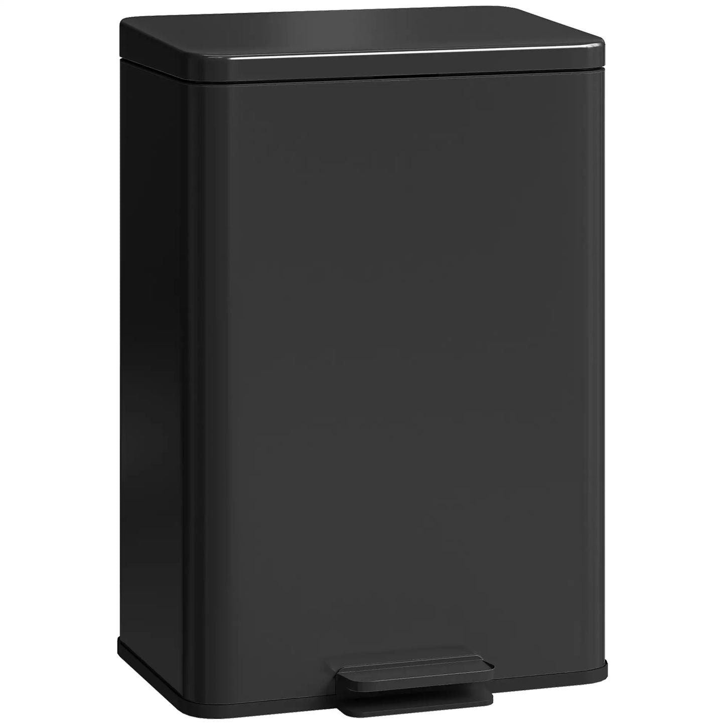 5.3 Gallon Garbage Bin with Soft Close Lid, Removable Inner Bucket, Matte Black Small Kitchen Appliances at Gallery Canada