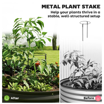 Grande Jardinière d'Extérieur, 7' x 3' x 1', Lit de Jardin Suralélevé Galvanisé, Noir