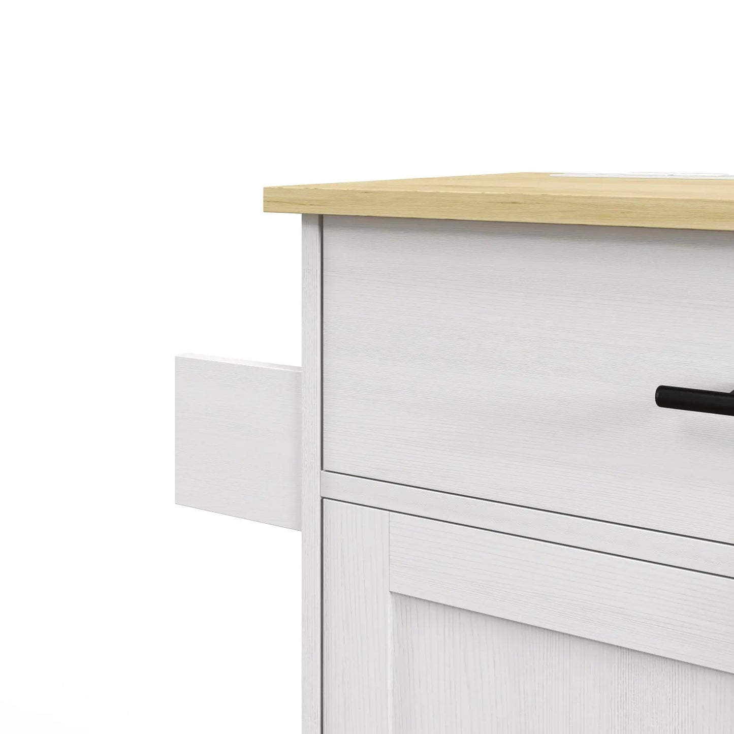 Rolling Kitchen Island with Wheels, Power Outlets, Drawer, Doors Kitchen Islands & Kitchen Carts at Gallery Canada