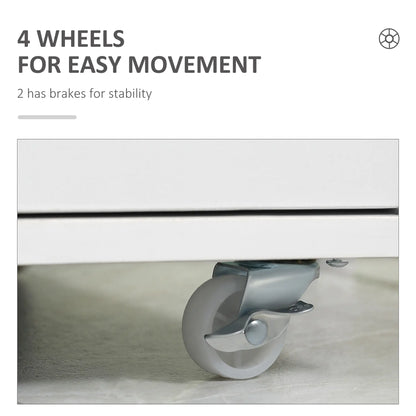 7-Drawer Vertical File Cabinet, Home Office Storage, 18.7"x15.6"x35.4", White Office Cabinets & Cupboards at Gallery Canada