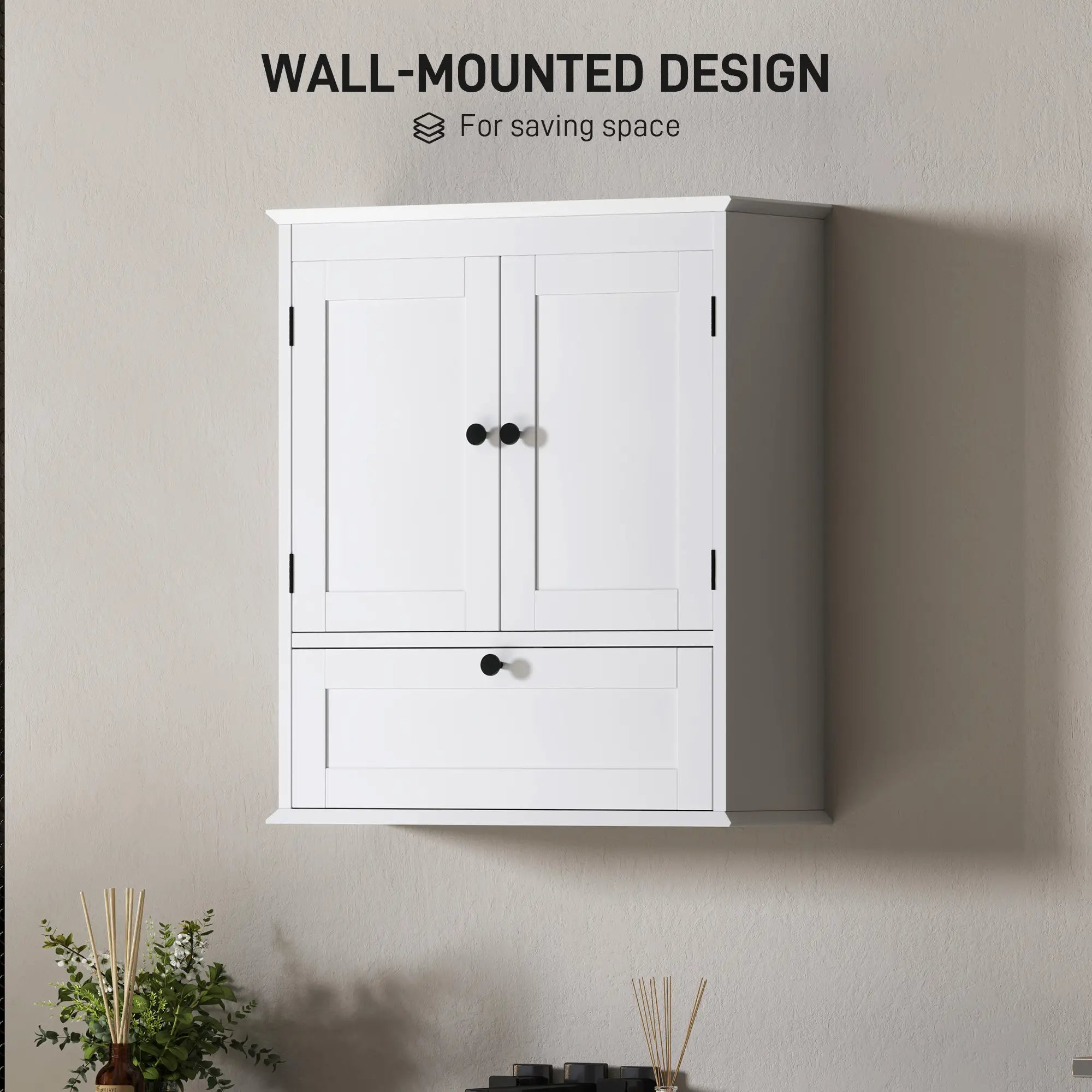 Medicine Cabinet, Adjustable Shelf, Bathroom Wall Cabinet, White Bathroom Cabinets at Gallery Canada