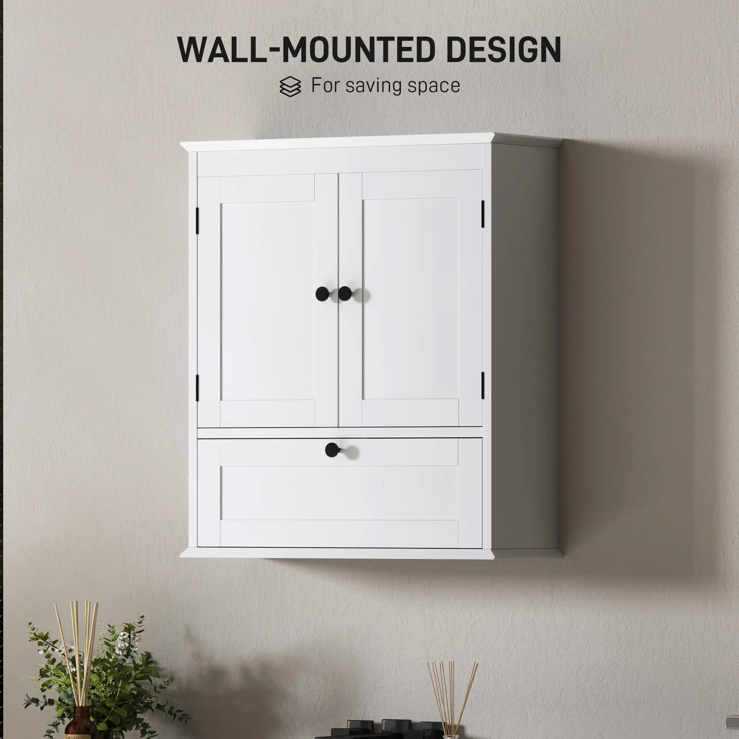 Medicine Cabinet, Adjustable Shelf, Bathroom Wall Cabinet, White Bathroom Cabinets at Gallery Canada