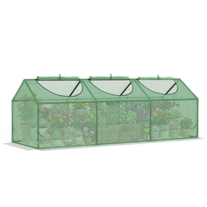 Portable Mini Tunnel Greenhouse, 71" x 24" x 24", Green Mini Greenhouses at Gallery Canada