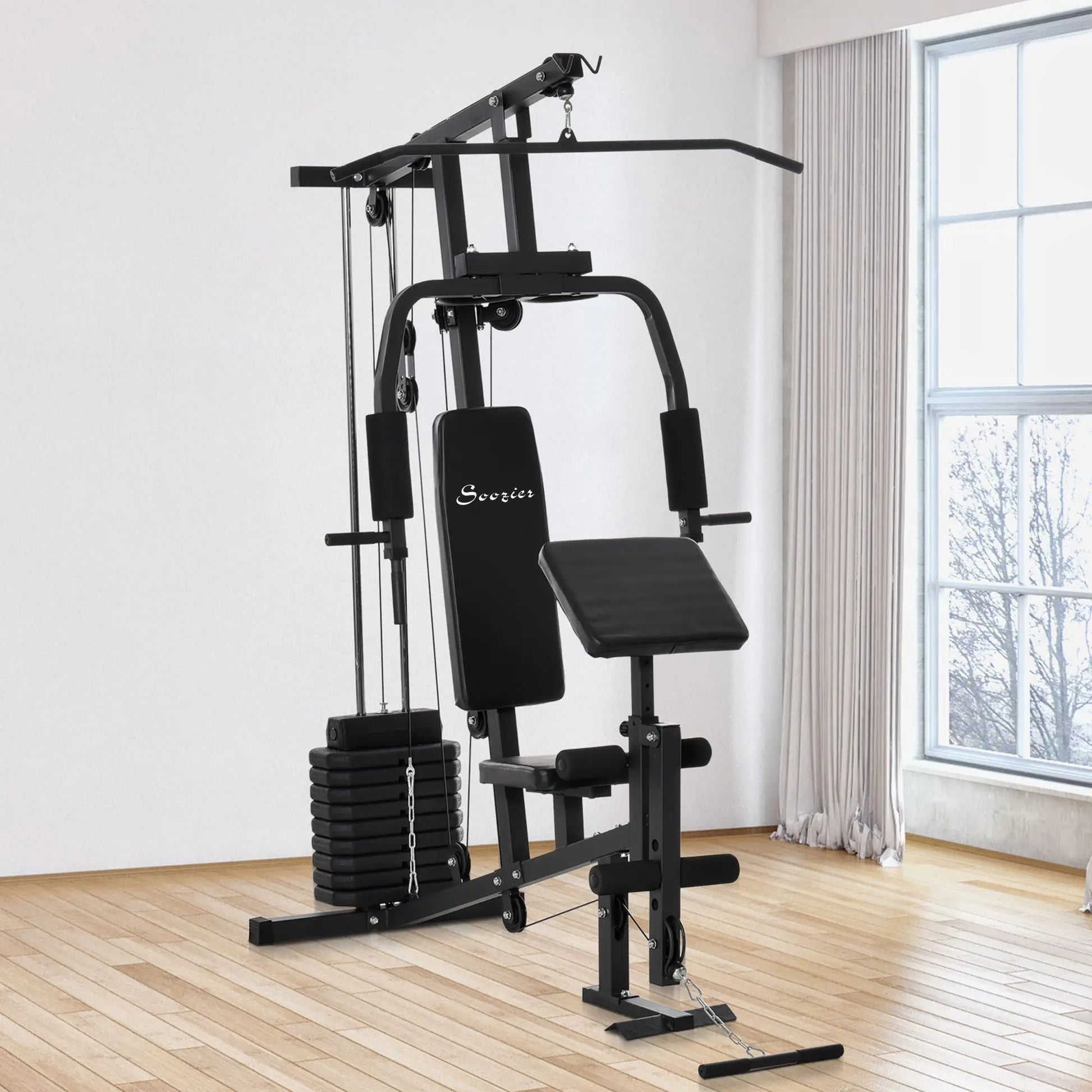 Multifunction Home Gym, Power Exercise Machine, Weight Training, Black Power Towers at Gallery Canada