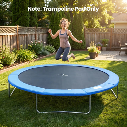 14FT Trampoline Pad Replacement, Φ168 Spring Cover, Water-Resistant, Blue Trampolines at Gallery Canada