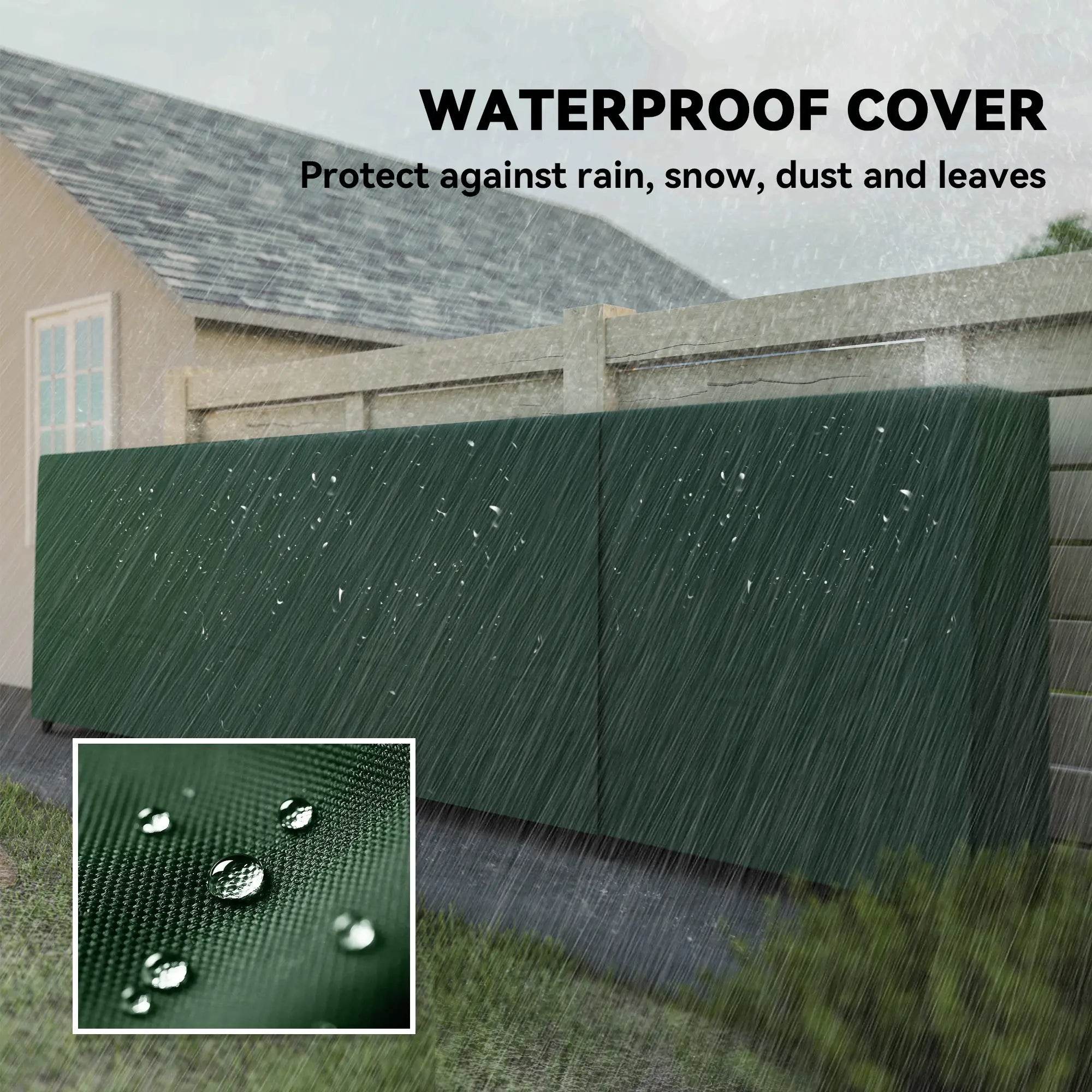 Firewood Rack with Waterproof Cover, 142