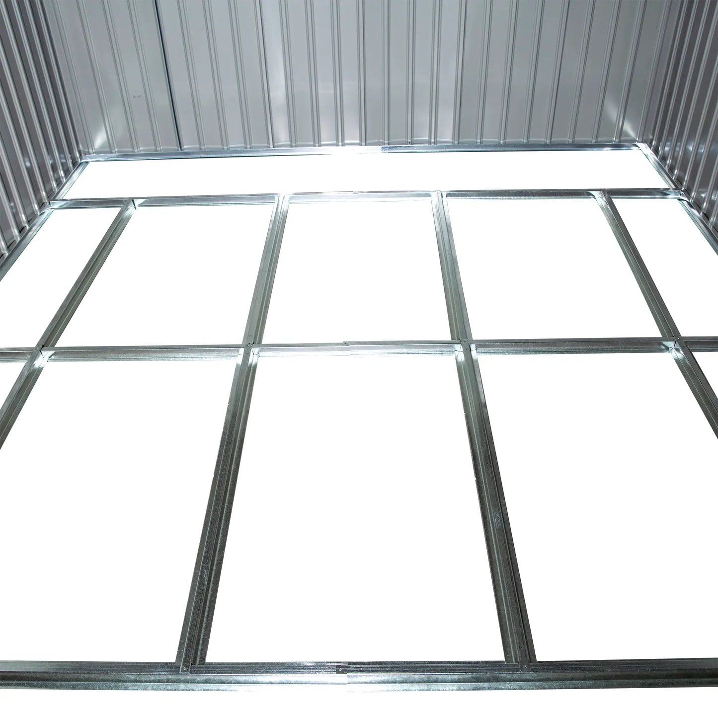 11' x 9' Metal Storage Shed, Garden Tool House, Double Sliding Doors, 4 Air Vents, Dark Grey Sheds at Gallery Canada