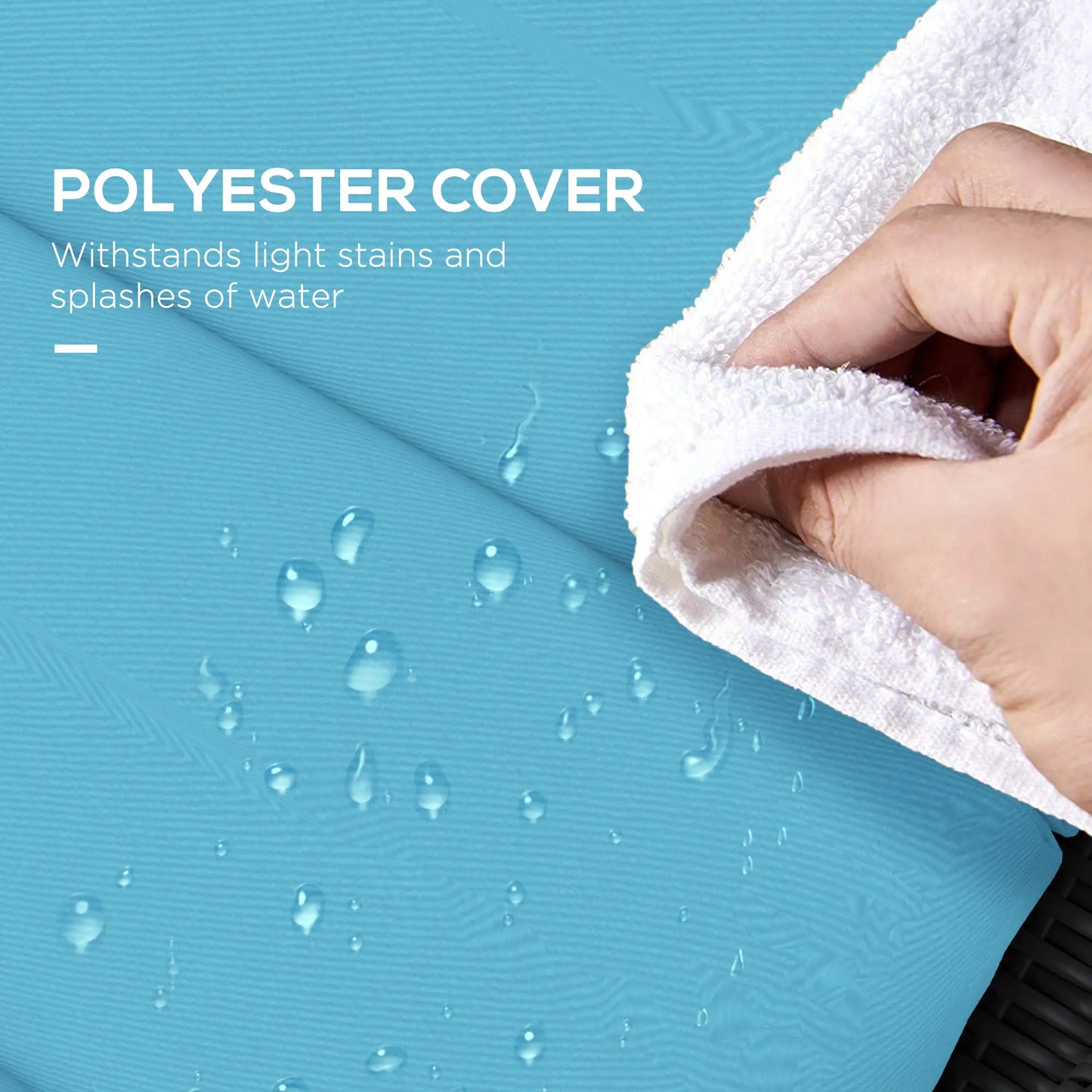 Patio Chaise Lounge Chair Cushions, Set of 2, Turquoise Patio Chair Cushions at Gallery Canada