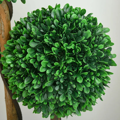 3.6ft Artificial Tree, Triple Ball Boxwood Topiary, Indoor Outdoor Artificial Trees at Gallery Canada
