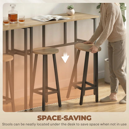 Bar Table Set of 6, Grey-Brown Bar Sets at Gallery Canada