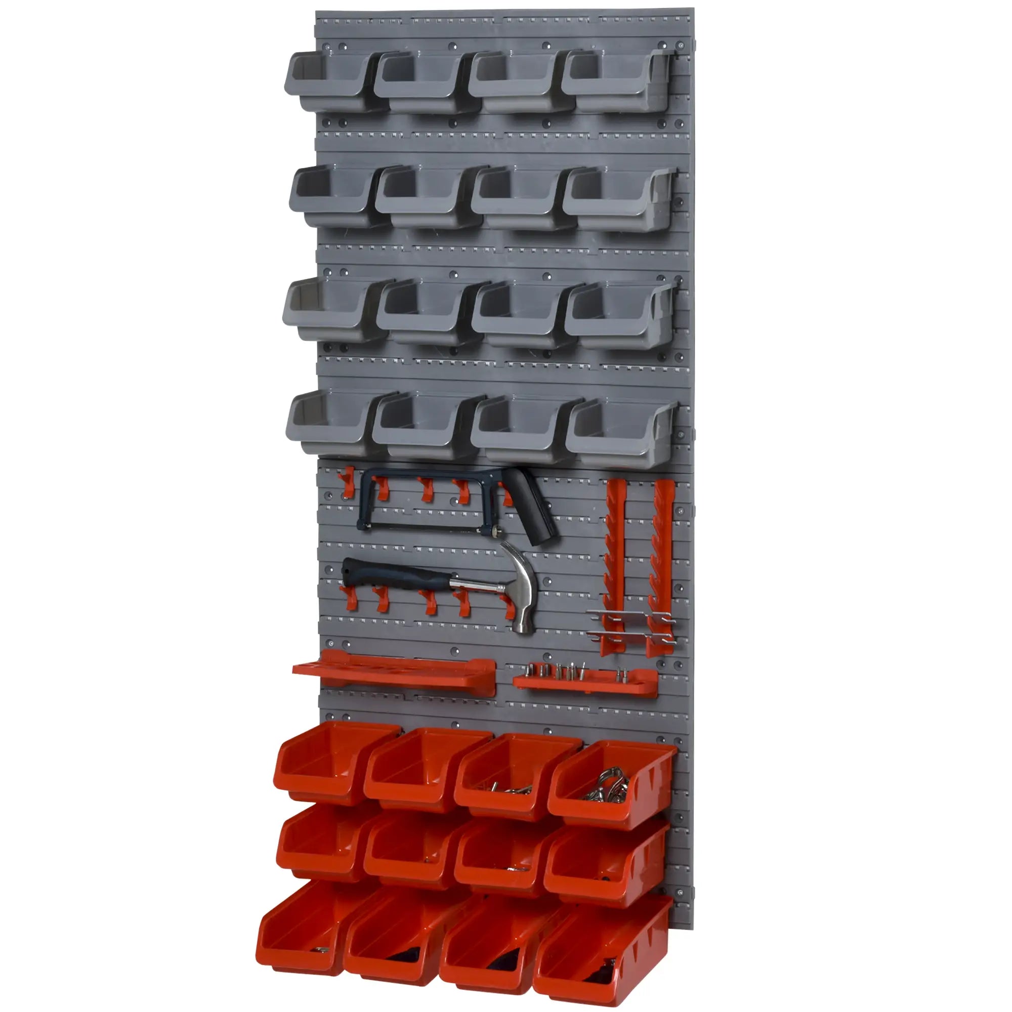 44PC Wall Mounted Storage Bins, Hardware Organizer, Pegboard, Red Tool Organizers at Gallery Canada