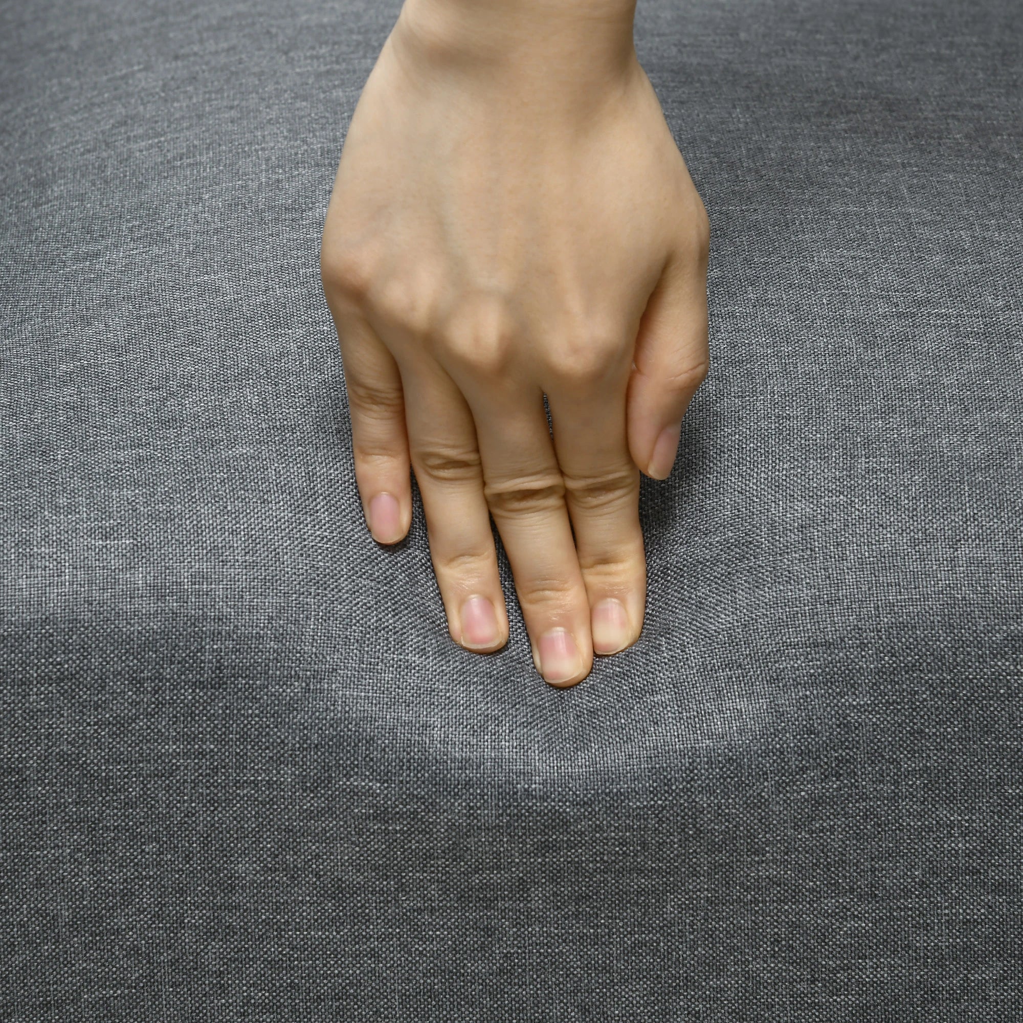 Fabric Accent Armchair, Modern Living Room Chair, Wood Legs, Grey Single Sofas at Gallery Canada