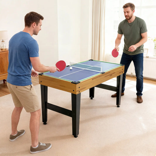 48 in Multi Game Table, 13-in-1 Combo, Light Walnut Game Tables Light Walnut, Black at Gallery Canada