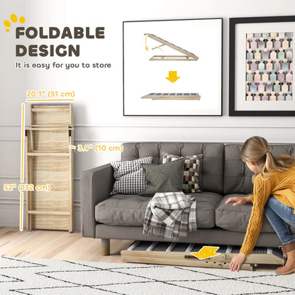 Foldable Dog Ramp For Couch, 4 Adjustable Height 16" to 23.5" Dog Stairs at Gallery Canada