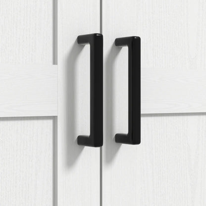 69" Tall Farmhouse Pantry Cabinet, 2 Doors, Drawer, Adjustable Shelves, White Kitchen Pantry Cabinets at Gallery Canada